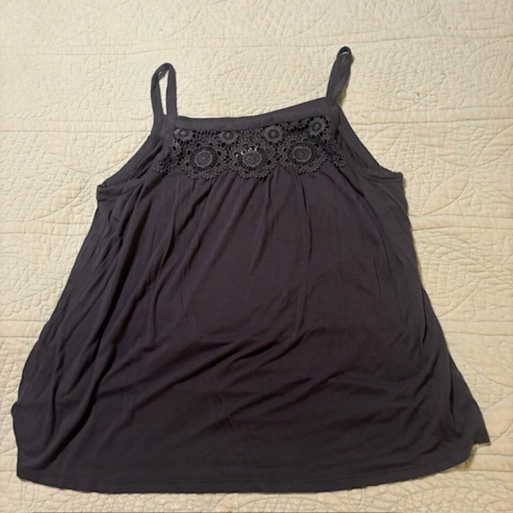 Loft Dark Gray Top Medium